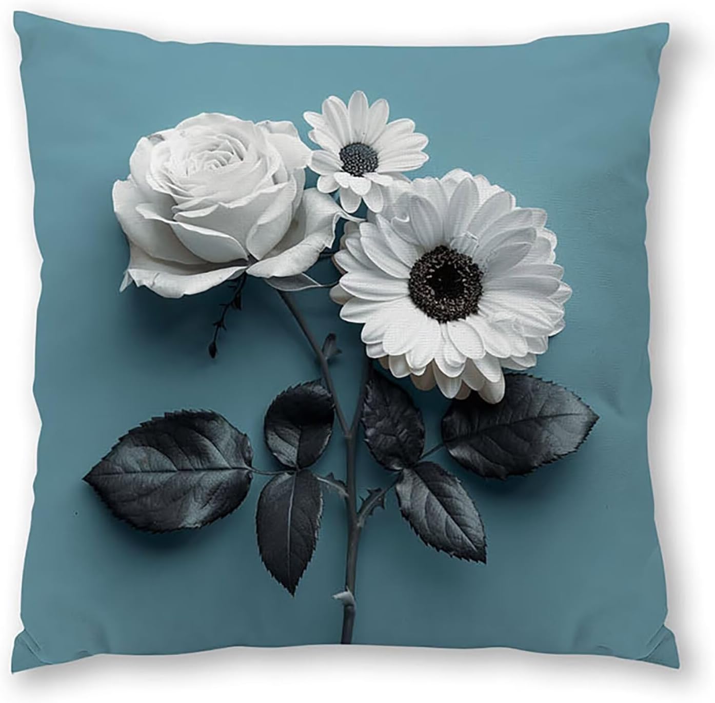 Simple Pillow Covers 30x30 inch, Grey Throw Pillow Covers, Set of 4 Outdoor Decorative Soft Velvet, Double-Sided Designs for Home Decor Living Room Decor, Gifts (Pillow Inserts Not Included) 5-1430