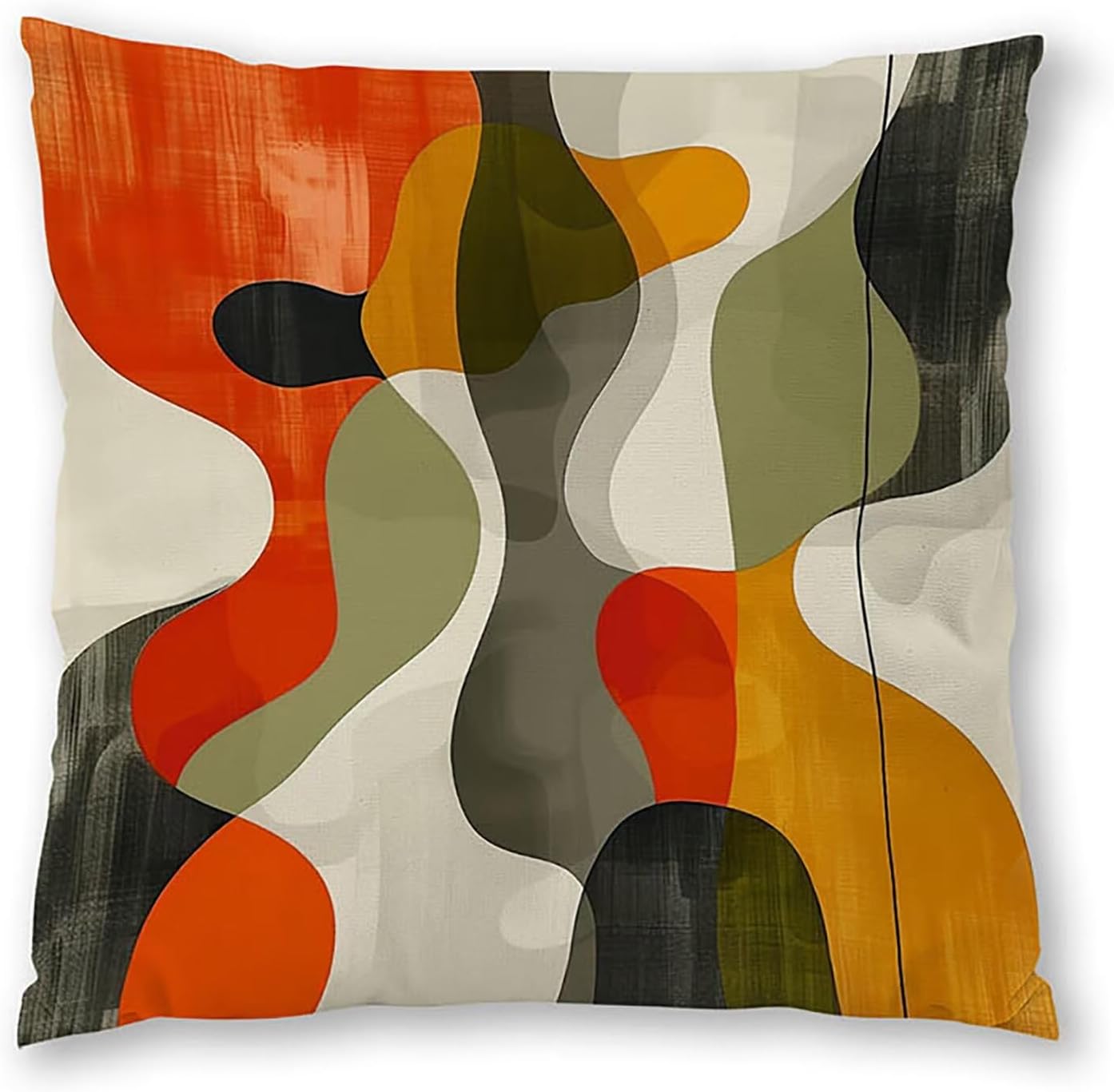 Simple Pillow Covers 30x30 inch, Cream Color Throw Pillow Covers, Set of 4 Outdoor Decorative Soft Velvet, Double-Sided Designs for Home Decor Living Room Decor (Pillow Inserts Not Included) 5-8032