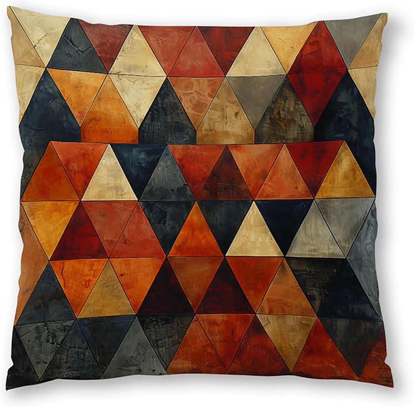 Bohemia Pillow Covers 30x30 inch, Rust color Throw Pillow Covers, Set of 4 Outdoor Decorative Soft Velvet, Double-Sided Designs for Home Decor Living Room Decor (Pillow Inserts Not Included) 9-6765