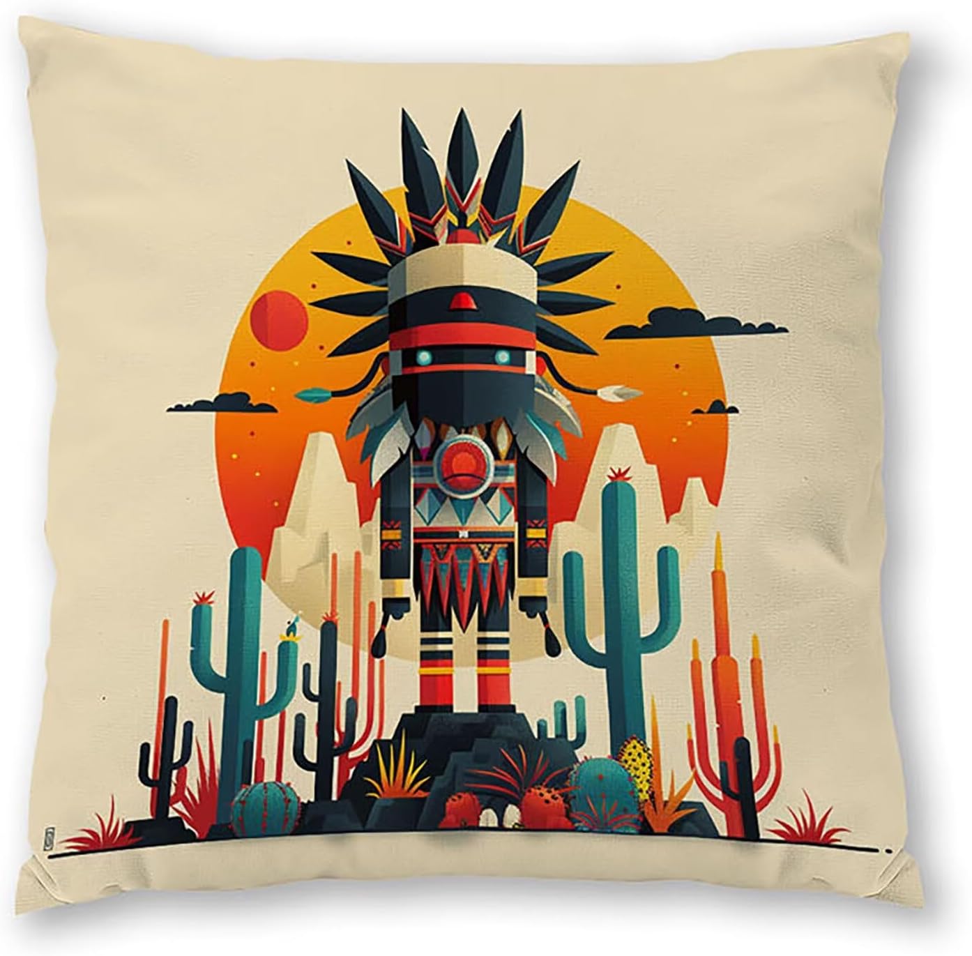 Abstract Pillow Covers 30x30 inch, Cream Color Throw Pillow Covers, Set of 4 Outdoor Decorative Soft Velvet, Double-Sided Designs for Home Decor Living Room Decor (Pillow Inserts Not Included) 8-3682