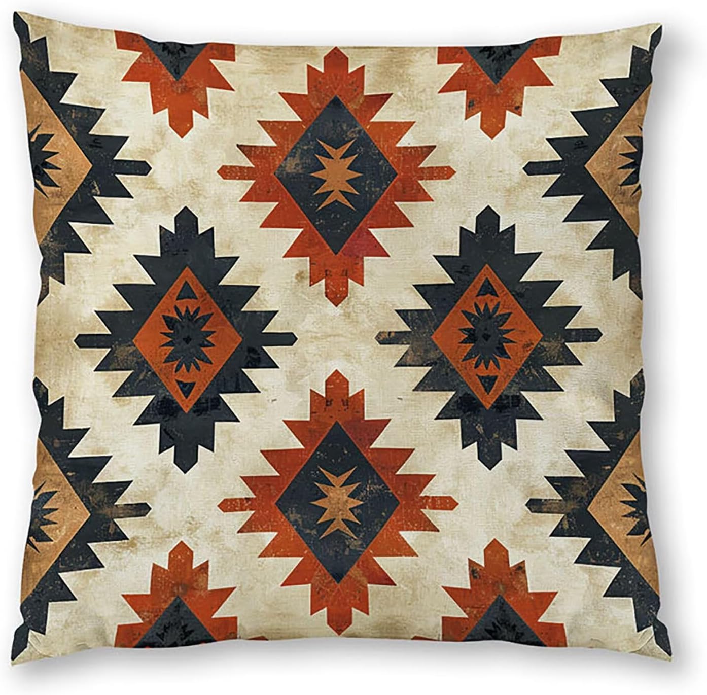 Bohemia Pillow Covers 30x30 inch, Rust color Throw Pillow Covers, Set of 4 Outdoor Decorative Soft Velvet, Double-Sided Designs for Home Decor Living Room Decor (Pillow Inserts Not Included) 9-6765