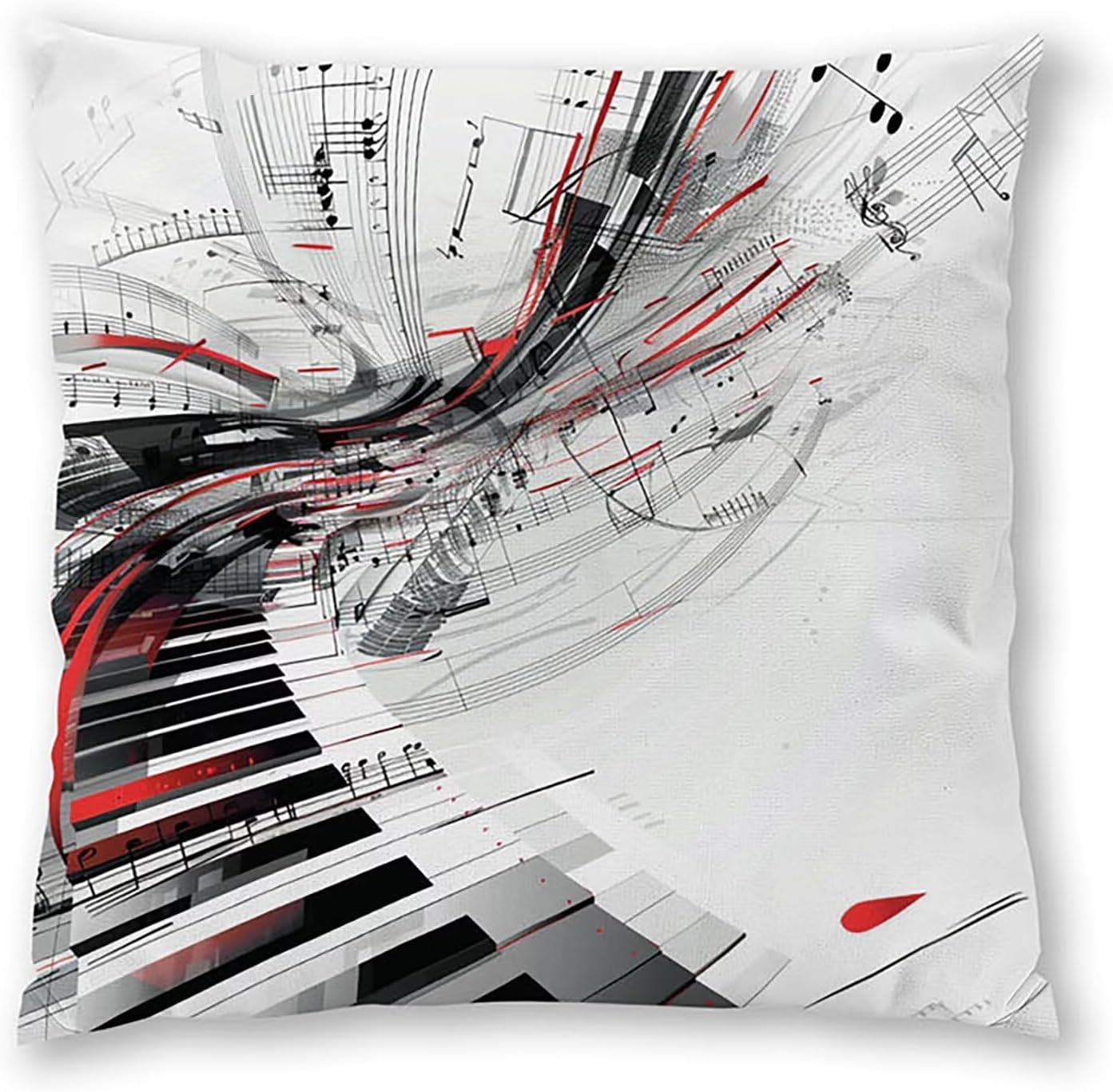 Art Pillow Covers 30x30 inch, Red Throw Pillow Covers, Set of 4 Outdoor Decorative Soft Velvet, Double-Sided Designs for Home Decor Living Room Decor, Gifts (Pillow Inserts Not Included) 3-9352