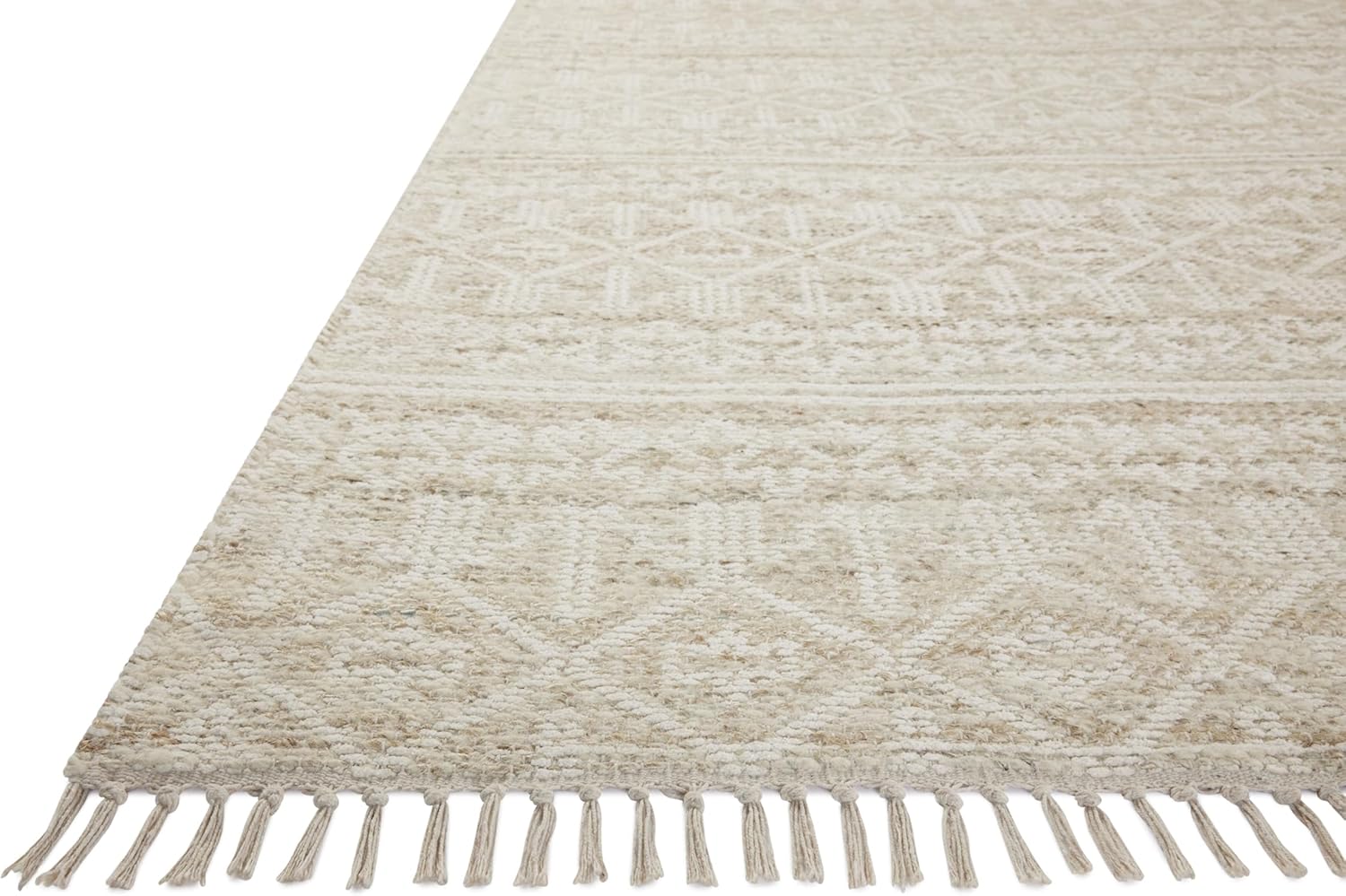 Loloi Angela Rose Rivers Collection RIV-03 Sand/Ivory 8'-6" x 11'-6" Reversible Area Rug