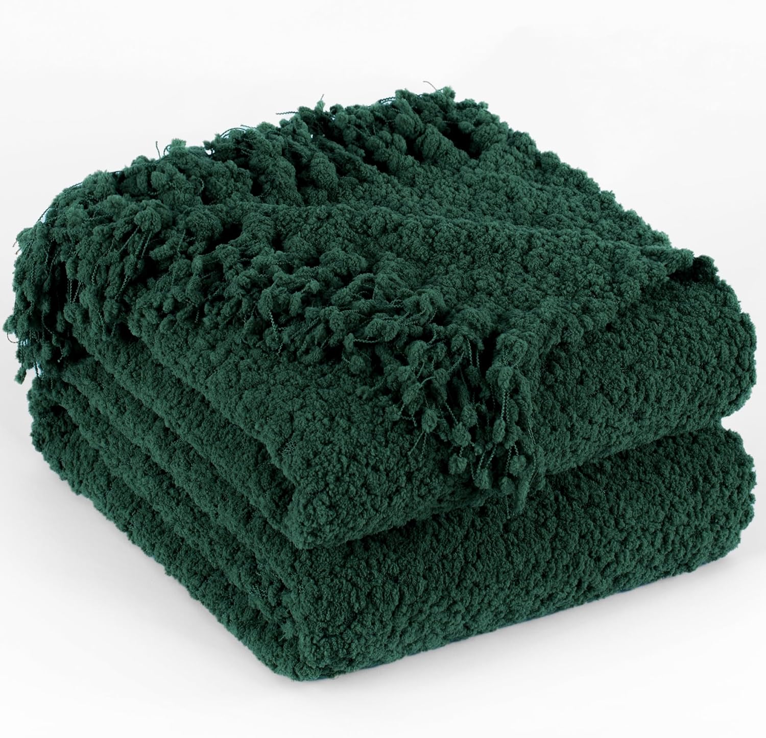 Throw Blanket for Couch, Taupe Tan Luxury Knitted Throws 60"x80", Textured Blankets with Handmade Fringe Tassels for Bed Sofa Decorative, Chunky Soft Farmhouse Boho Home Decor